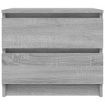 vidaXL Noptiere, 2 buc., gri sonoma, 50x39x43,5 cm, lemn prelucrat vidaXL Noptiere, 2 buc., gri sonoma, 50x39x43,5 cm, lemn prelucrat