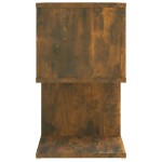 vidaXL Noptieră, stejar fumuriu, 50x30x51,5 cm, lemn prelucrat