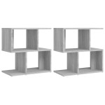 vidaXL Noptiere, 2 buc., gri sonoma, 50x30x51,5 cm, lemn prelucrat vidaXL Noptiere, 2 buc., gri sonoma, 50x30x51,5 cm, lemn prelucrat