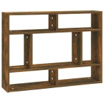 vidaXL Raft de perete, stejar fumuriu, 75x16x55 cm, lemn compozit vidaXL Raft de perete, stejar fumuriu, 75x16x55 cm, lemn compozit