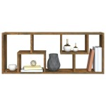 vidaXL Raft de perete, stejar fumuriu, 36x16x90 cm, lemn prelucrat vidaXL Raft de perete, stejar fumuriu, 36x16x90 cm, lemn prelucrat