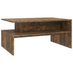 vidaXL Măsuță de cafea, stejar fumuriu, 90x60x42,5 cm, lemn prelucrat vidaXL Măsuță de cafea, stejar fumuriu, 90x60x42,5 cm, lemn prelucrat