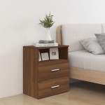 vidaXL Noptiere, 2 buc., stejar maro, 50x32x60 cm vidaXL Noptiere, 2 buc., stejar maro, 50x32x60 cm