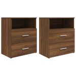 vidaXL Noptiere, 2 buc., stejar maro, 50x32x60 cm vidaXL Noptiere, 2 buc., stejar maro, 50x32x60 cm