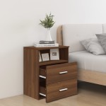 vidaXL Noptiere, 2 buc., stejar maro, 50x32x60 cm vidaXL Noptiere, 2 buc., stejar maro, 50x32x60 cm