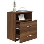vidaXL Noptiere, 2 buc., stejar maro, 50x32x60 cm vidaXL Noptiere, 2 buc., stejar maro, 50x32x60 cm