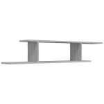 vidaXL Raft TV montat pe perete gri sonoma 125x18x23 cm lemn vidaXL Raft TV montat pe perete gri sonoma 125x18x23 cm lemn