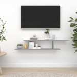 vidaXL Raft TV montat pe perete gri sonoma 125x18x23 cm lemn vidaXL Raft TV montat pe perete gri sonoma 125x18x23 cm lemn