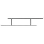 vidaXL Raft TV montat pe perete gri sonoma 125x18x23 cm lemn vidaXL Raft TV montat pe perete gri sonoma 125x18x23 cm lemn