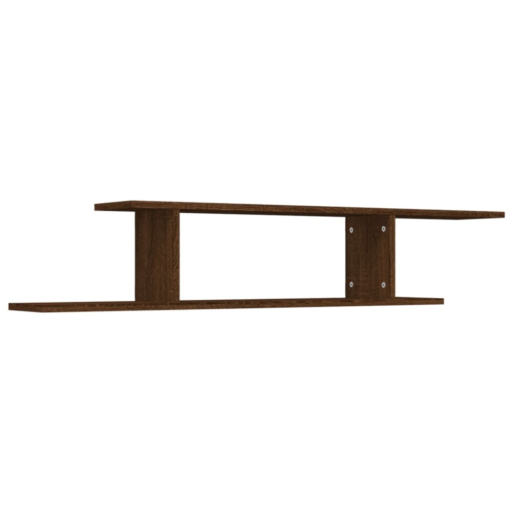 vidaXL Raft TV montat pe perete stejar maro 125x18x23 cm lemn