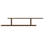 vidaXL Raft TV montat pe perete stejar maro 125x18x23 cm lemn vidaXL Raft TV montat pe perete stejar maro 125x18x23 cm lemn