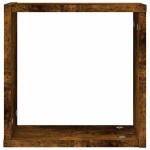 vidaXL Rafturi cuburi de perete 2 buc Stejar afumat 30x15x30 cm vidaXL Rafturi cuburi de perete 2 buc Stejar afumat 30x15x30 cm