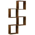 vidaXL Rafturi cuburi de perete 4 buc Stejar afumat 30x15x30 cm vidaXL Rafturi cuburi de perete 4 buc Stejar afumat 30x15x30 cm