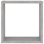 vidaXL Rafturi cuburi de perete 2 buc Gri Sonoma 30x15x30 cm vidaXL Rafturi cuburi de perete 2 buc Gri Sonoma 30x15x30 cm