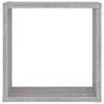 vidaXL Rafturi cuburi de perete 4 buc Gri Sonoma 30x15x30 cm vidaXL Rafturi cuburi de perete 4 buc Gri Sonoma 30x15x30 cm