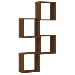 vidaXL Rafturi cuburi de perete 4 buc Stejar maro 30x15x30 cm vidaXL Rafturi cuburi de perete 4 buc Stejar maro 30x15x30 cm