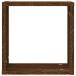 vidaXL Rafturi cuburi de perete 4 buc Stejar maro 30x15x30 cm vidaXL Rafturi cuburi de perete 4 buc Stejar maro 30x15x30 cm