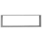 vidaXL Rafturi de perete cub, 4 buc., gri sonoma, 100x15x30 cm, lemn