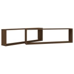 vidaXL Rafturi de perete cub, 2 buc., stejar maro 100x15x30 cm lemn vidaXL Rafturi de perete cub, 2 buc., stejar maro 100x15x30 cm lemn