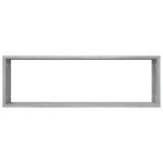 vidaXL Rafturi de perete cub, 2 buc., gri sonoma, 80x15x26,5 cm, lemn vidaXL Rafturi de perete cub, 2 buc., gri sonoma, 80x15x26,5 cm, lemn