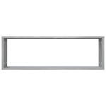 vidaXL Rafturi de perete cub, 4 buc., gri sonoma, 80x15x26,5 cm, lemn