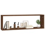 vidaXL Rafturi de perete cub, 4 buc. stejar maro, 80x15x26,5 cm, lemn vidaXL Rafturi de perete cub, 4 buc. stejar maro, 80x15x26,5 cm, lemn