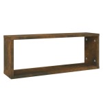 vidaXL Rafturi de perete cub, 6 buc., stejar fumuriu 60x15x23 cm, lemn vidaXL Rafturi de perete cub, 6 buc., stejar fumuriu 60x15x23 cm, lemn