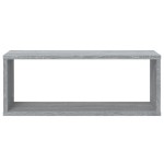 vidaXL Rafturi de perete cub, 2 buc., gri sonoma, 60x15x23 cm, lemn vidaXL Rafturi de perete cub, 2 buc., gri sonoma, 60x15x23 cm, lemn