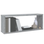 vidaXL Rafturi de perete cub, 2 buc., gri sonoma, 60x15x23 cm, lemn vidaXL Rafturi de perete cub, 2 buc., gri sonoma, 60x15x23 cm, lemn