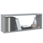 vidaXL Rafturi de perete cub, 4 buc., gri sonoma, 60x15x23 cm, lemn vidaXL Rafturi de perete cub, 4 buc., gri sonoma, 60x15x23 cm, lemn