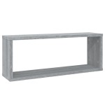 vidaXL Rafturi de perete cub, 6 buc., gri sonoma, 60x15x23 cm, lemn