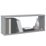vidaXL Rafturi de perete cub, 6 buc., gri sonoma, 60x15x23 cm, lemn