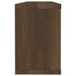 vidaXL Rafturi de perete cub, 6 buc., stejar maro, 60x15x23 cm, lemn