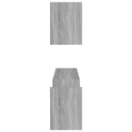 vidaXL Rafturi colț perete 2 buc sonoma gri 100x15x20cm lemn prelucrat vidaXL Rafturi colț perete 2 buc sonoma gri 100x15x20cm lemn prelucrat