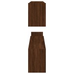 vidaXL Raft colț perete 2 buc. stejar maro 100x15x20 cm lemn prelucrat vidaXL Raft colț perete 2 buc. stejar maro 100x15x20 cm lemn prelucrat