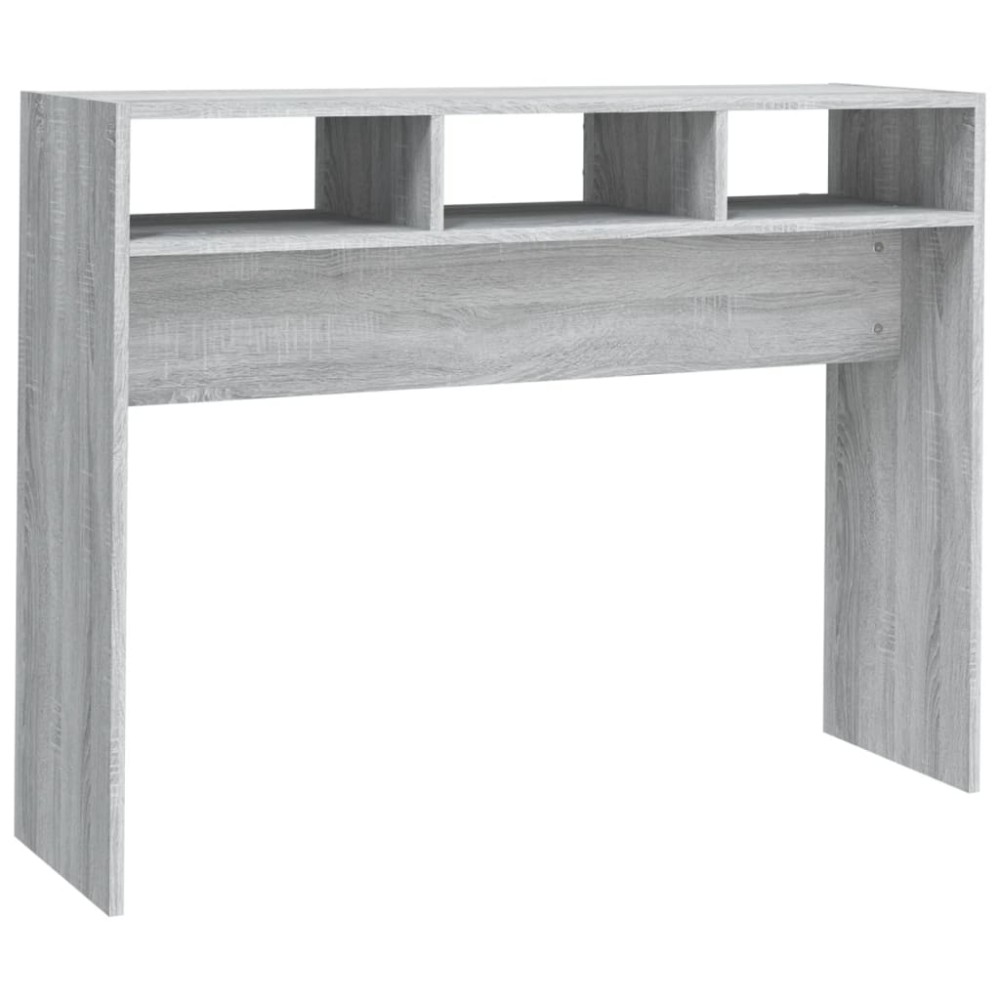 vidaXL Măsuță consolă, gri sonoma, 105x30x80 cm, lemn prelucrat
