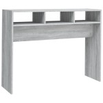 vidaXL Măsuță consolă, gri sonoma, 105x30x80 cm, lemn prelucrat vidaXL Măsuță consolă, gri sonoma, 105x30x80 cm, lemn prelucrat