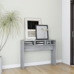 vidaXL Măsuță consolă, gri sonoma, 105x30x80 cm, lemn prelucrat vidaXL Măsuță consolă, gri sonoma, 105x30x80 cm, lemn prelucrat