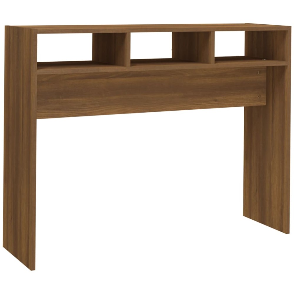 vidaXL Măsuță consolă, stejar maro, 105x30x80 cm, lemn prelucrat