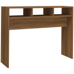 vidaXL Măsuță consolă, stejar maro, 105x30x80 cm, lemn prelucrat vidaXL Măsuță consolă, stejar maro, 105x30x80 cm, lemn prelucrat