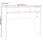 vidaXL Măsuță consolă, stejar maro, 105x30x80 cm, lemn prelucrat vidaXL Măsuță consolă, stejar maro, 105x30x80 cm, lemn prelucrat