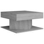 vidaXL Măsuță de cafea, gri sonoma, 57x57x30 cm, lemn prelucrat vidaXL Măsuță de cafea, gri sonoma, 57x57x30 cm, lemn prelucrat