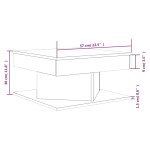 vidaXL Măsuță de cafea, gri sonoma, 57x57x30 cm, lemn prelucrat vidaXL Măsuță de cafea, gri sonoma, 57x57x30 cm, lemn prelucrat
