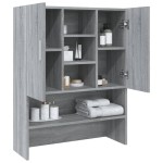 vidaXL Dulap mașină de spălat, gri sonoma, 70,5x25,5x90 cm vidaXL Dulap mașină de spălat, gri sonoma, 70,5x25,5x90 cm