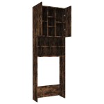 vidaXL Dulap mașină de spălat, stejar fumuriu, 64x25,5x190 cm vidaXL Dulap mașină de spălat, stejar fumuriu, 64x25,5x190 cm
