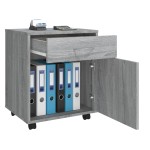 vidaXL Dulap cu roți, gri sonoma, 45x38x54 cm, lemn prelucrat