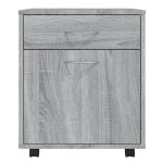 vidaXL Dulap cu roți, gri sonoma, 45x38x54 cm, lemn prelucrat
