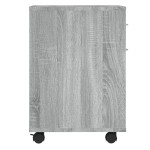 vidaXL Dulap cu roți, gri sonoma, 45x38x54 cm, lemn prelucrat