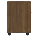 vidaXL Dulap cu roți, stejar maro, 45x38x54 cm, lemn prelucrat vidaXL Dulap cu roți, stejar maro, 45x38x54 cm, lemn prelucrat