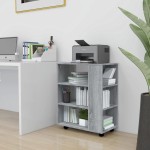 vidaXL Dulap cu roți, gri sonoma, 60x35x75 cm, lemn prelucrat vidaXL Dulap cu roți, gri sonoma, 60x35x75 cm, lemn prelucrat